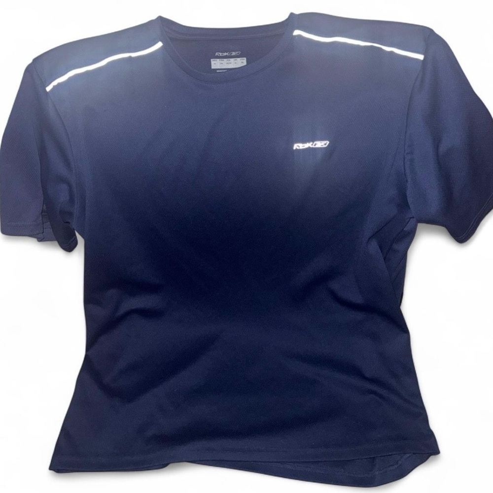 Vintage Y2K Reebok Navy Blue Athletic T-Shirt Size XL